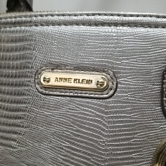 ANNE KLEIN croc embossed dome satchel vegan - Picture 2 of 10
